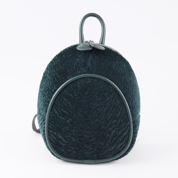 Genuine Shearling Lamb Fur Mini Backpack