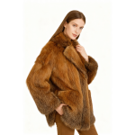 Golden Faux Fur Statement Coat