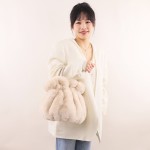 Faux Rex Rabbit Fur Handbag