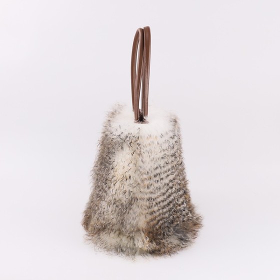 Gradient Mongolian Lamb Fur Tote