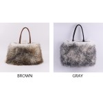 Gradient Mongolian Lamb Fur Tote