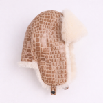 Women's Real Leather Warm Earflap Trapper Hat