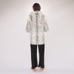 Snow Lynx Faux Fur Coat
