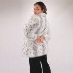 Snow Lynx Faux Fur Coat